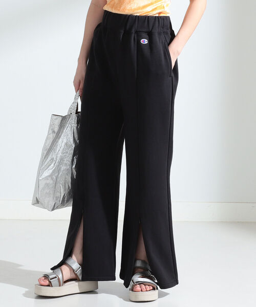 Ray BEAMS(レイビームス)の「Champion × Ray BEAMS / 別注 ロング パンツ(スウェットパンツ・レディース・ダークグリーン/ブラック/ホワイト・ONE SIZE)」の11枚目の写真