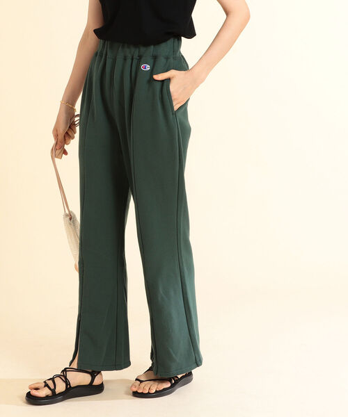 Ray BEAMS(レイビームス)の「Champion × Ray BEAMS / 別注 ロング パンツ(スウェットパンツ・レディース・ダークグリーン/ブラック/ホワイト・ONE SIZE)」の17枚目の写真