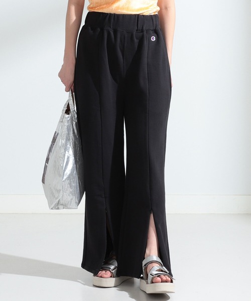 Ray BEAMS(レイビームス)の「Champion × Ray BEAMS / 別注 ロング パンツ(スウェットパンツ・レディース・ダークグリーン/ブラック/ホワイト・ONE SIZE)」の3枚目の写真