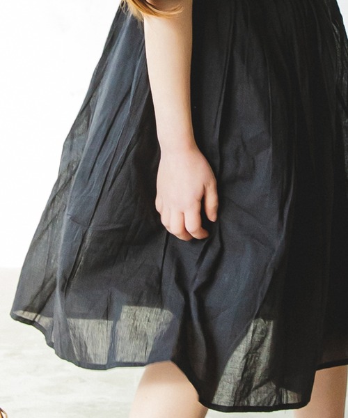 pairmanon（ペアマノン）の「【インドコットン】【リンクコーデ】インド綿 コットン ロング ボイルスカート（スカート・キッズ・ラベンダー/ブルー/ブラック/ベージュ/テラコッタ・100/120/140/150/90/110/130）」の10枚目の写真