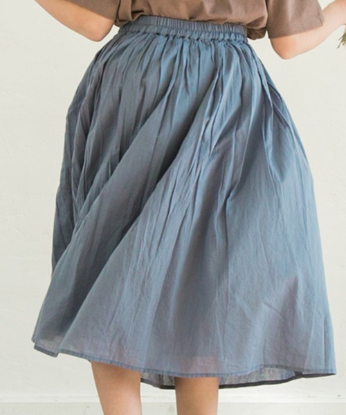 pairmanon（ペアマノン）の「【インドコットン】【リンクコーデ】インド綿 コットン ロング ボイルスカート（スカート・キッズ・ラベンダー/ブルー/ブラック/ベージュ/テラコッタ・100/120/140/150/90/110/130）」の16枚目の写真
