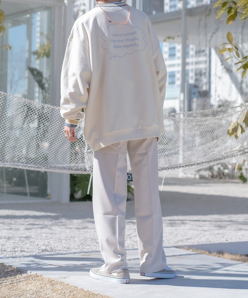 kutir(クティール)の「リブ配色ゆるイラストスウェット(スウェット・メンズ・ホワイト/ブラック/その他/霜降りグレー・MEDIUM/LARGE)」の13枚目の写真