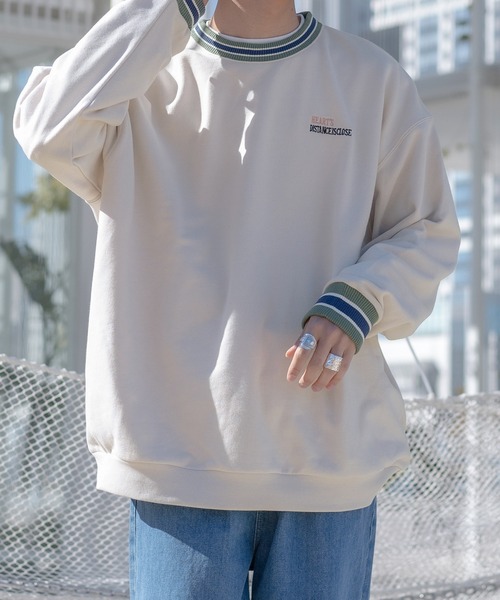kutir(クティール)の「リブ配色ゆるイラストスウェット(スウェット・メンズ・ホワイト/ブラック/その他/霜降りグレー・MEDIUM/LARGE)」の21枚目の写真