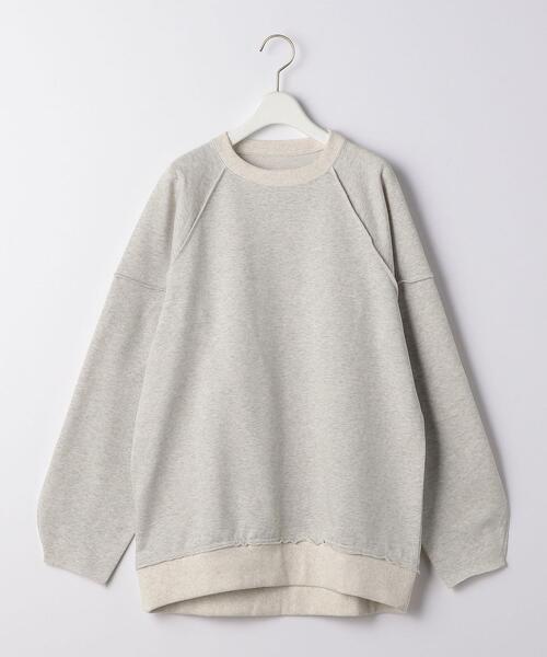 BRACTMENT(ブラクトメント)の「『BRACTMENT(ブラクトメント)』 BM 裏毛 ラグラン プルオーバー(スウェット・レディース・ライトグレー/オフホワイト/シャーベット・FREE)」の3枚目の写真