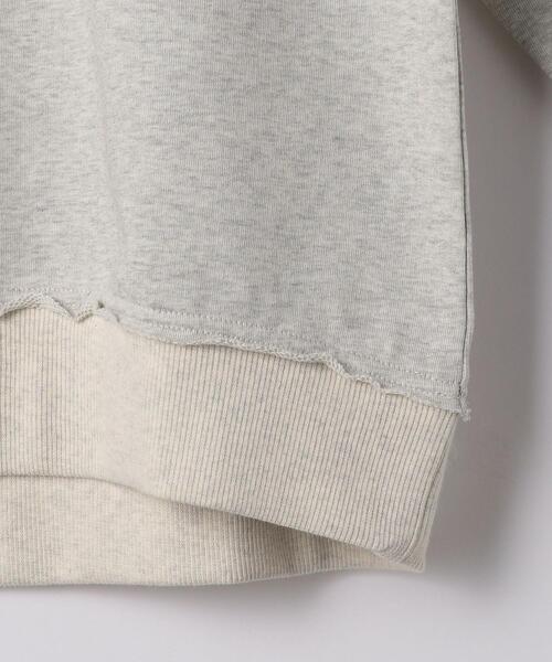 BRACTMENT(ブラクトメント)の「『BRACTMENT(ブラクトメント)』 BM 裏毛 ラグラン プルオーバー(スウェット・レディース・ライトグレー/オフホワイト/シャーベット・FREE)」の6枚目の写真