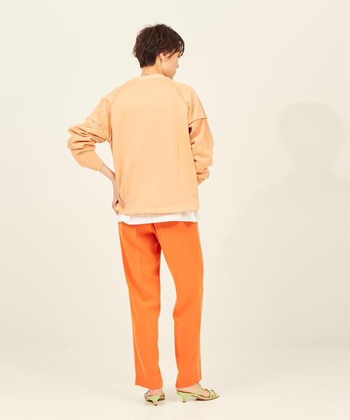 BRACTMENT(ブラクトメント)の「『BRACTMENT(ブラクトメント)』 BM 裏毛 ラグラン プルオーバー(スウェット・レディース・ライトグレー/オフホワイト/シャーベット・FREE)」の14枚目の写真