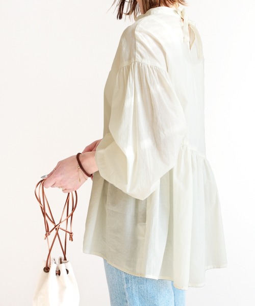 reca（レカ）の「ペプラムブラウス（シャツ/ブラウス・レディース・ブラック/イエロー/アイボリー/ベージュ・M/L）」の13枚目の写真