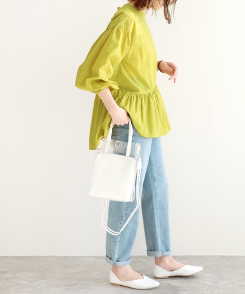 reca（レカ）の「ペプラムブラウス（シャツ/ブラウス・レディース・ブラック/イエロー/アイボリー/ベージュ・M/L）」の18枚目の写真