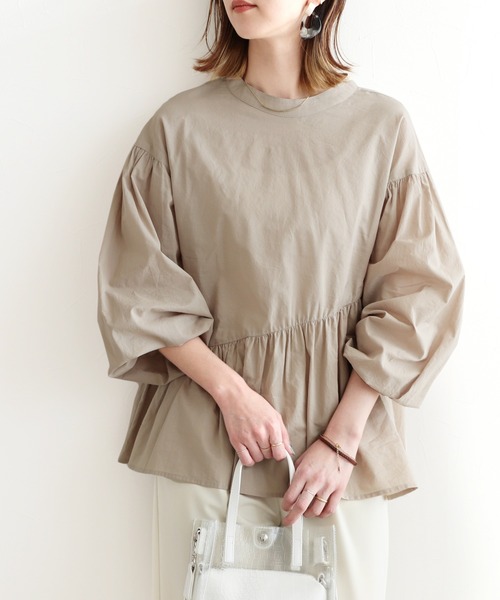 reca（レカ）の「ペプラムブラウス（シャツ/ブラウス・レディース・ブラック/イエロー/アイボリー/ベージュ・M/L）」の20枚目の写真