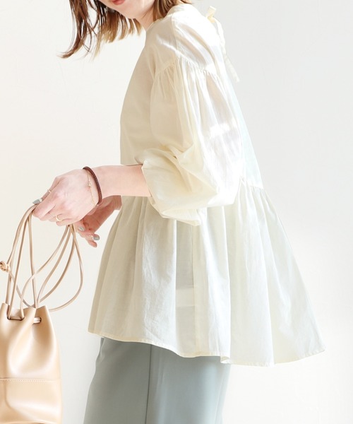 reca（レカ）の「ペプラムブラウス（シャツ/ブラウス・レディース・ブラック/イエロー/アイボリー/ベージュ・M/L）」の21枚目の写真