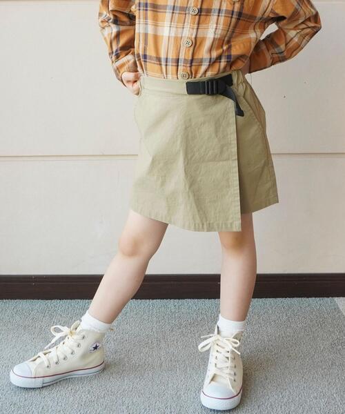 coen(コーエン)の「【coen キッズ/ジュニア】ラップスカパン(スカート・キッズ・ベージュ/ピンク・110/130/150)」の4枚目の写真