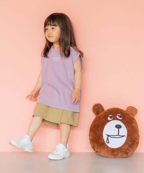 coen(コーエン)の「【coen キッズ/ジュニア】ラップスカパン(スカート・キッズ・ベージュ/ピンク・110/130/150)」の3枚目の写真