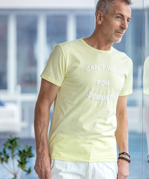 KAGAFURI KAMAKURA(カガフリカマクラ)の「KAGAFURI KAMAKURA(カガフリ カマクラ)パームツリーフォトメッセージTシャツ(Tシャツ/カットソー・メンズ・ホワイト/ピンク/ブルー/イエロー・L/M/S)」の15枚目の写真