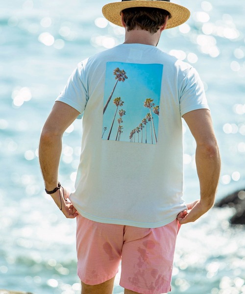 KAGAFURI KAMAKURA(カガフリカマクラ)の「KAGAFURI KAMAKURA(カガフリ カマクラ)パームツリーフォトメッセージTシャツ(Tシャツ/カットソー・メンズ・ホワイト/ピンク/ブルー/イエロー・L/M/S)」の14枚目の写真