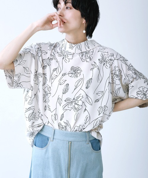 Bou Jeloud(ブージュルード)の「ロールネックドルマンブラウス(シャツ/ブラウス・レディース・A/B/C/ミント・38)」の13枚目の写真