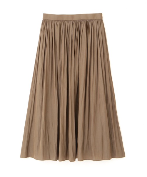 NATURAL BEAUTY BASIC（ナチュラルビューティーベーシック）の「割繊ギャザースカート（スカート・レディース・ライトグリーン/ブラウン/グレイッシュベージュ・X-SMALL/SMALL/MEDIUM）」の8枚目の写真
