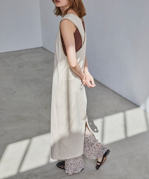 BONLECILL（ボンルシール）の「クリンクル シフォンジョーゼットフレアワイドパンツ（その他パンツ・レディース・ブラック/ベージュ/ブラウン/ベージュ系その他・FREE）」の22枚目の写真