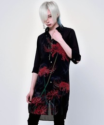 CIVARIZE | 『CIVARIZE』透けシフォンフラワーロングシャツ(シャツ/ブラウス)