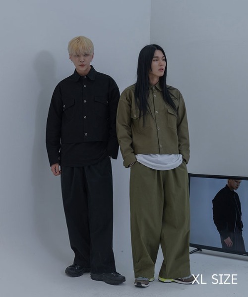 DUCKDIVE（ダックダイブ）の「【DUCKDIVE 】マルチダート バルーンワイドパンツ（スラックス・レディース・ブラック/カーキ・MEDIUM/LARGE/X-LARGE）」の8枚目の写真
