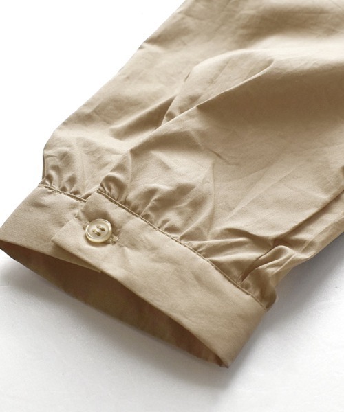 zootie（ズーティー）の「コットンピンタック マルチフロント フリルネックブラウス（シャツ/ブラウス・レディース・チャコール/グレイッシュベージュ/カーキ/スモークピンク/ホワイト/黄土色系/ライトベージュ/ブラック・フリー）」の20枚目の写真