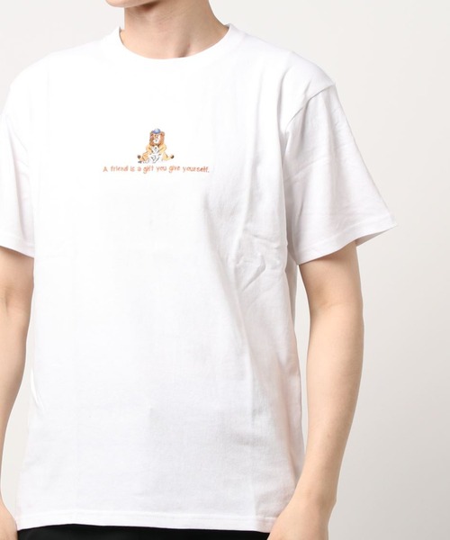 BACK NUMBER（バックナンバー）の「【BACK NUMBER】アニマル刺繍Ｔシャツ（Tシャツ/カットソー・メンズ・ベージュ/ホワイト×ホワイト/ブラック/ホワイト/オフホワイト/フューシャピンク・M/XL/L）」の2枚目の写真