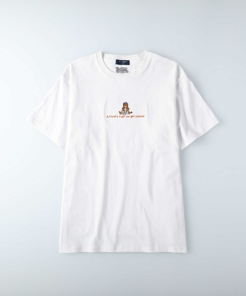 BACK NUMBER（バックナンバー）の「【BACK NUMBER】アニマル刺繍Ｔシャツ（Tシャツ/カットソー・メンズ・ベージュ/ホワイト×ホワイト/ブラック/ホワイト/オフホワイト/フューシャピンク・M/XL/L）」の17枚目の写真