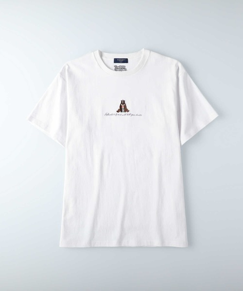 BACK NUMBER（バックナンバー）の「【BACK NUMBER】アニマル刺繍Ｔシャツ（Tシャツ/カットソー・メンズ・ベージュ/ホワイト×ホワイト/ブラック/ホワイト/オフホワイト/フューシャピンク・M/XL/L）」の19枚目の写真