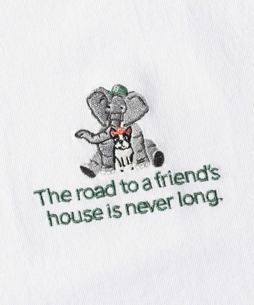 BACK NUMBER（バックナンバー）の「【BACK NUMBER】アニマル刺繍Ｔシャツ（Tシャツ/カットソー・メンズ・ベージュ/ホワイト×ホワイト/ブラック/ホワイト/オフホワイト/フューシャピンク・M/XL/L）」の22枚目の写真