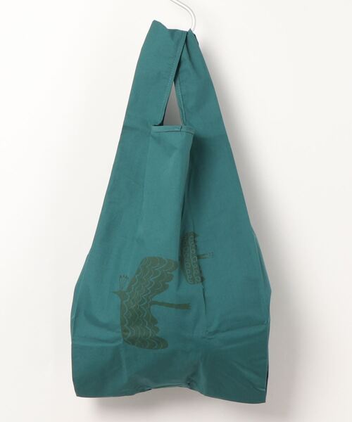 392 plusm(サンキューニプリュスエム)の「TC square bag S(エコバッグ/サブバッグ・レディース・ブラック/グリーン/ナチュラル/ライトパープル・FREE)」の3枚目の写真