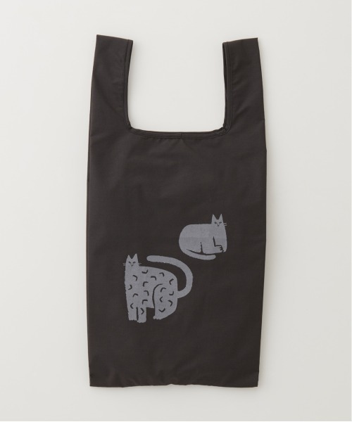 392 plusm(サンキューニプリュスエム)の「TC square bag S(エコバッグ/サブバッグ・レディース・ブラック/グリーン/ナチュラル/ライトパープル・FREE)」の11枚目の写真