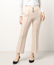 earth music&ecology | フロントボタンセミフレアパンツ ＊＊(その他パンツ)