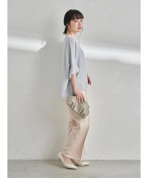 earth music&ecology（アースミュージックアンドエコロジー）の「フロントボタンセミフレアパンツ ＊（その他パンツ・レディース・ブラック/グリーン/ライトベージュ・S/M）」の13枚目の写真