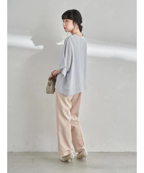 earth music&ecology（アースミュージックアンドエコロジー）の「フロントボタンセミフレアパンツ ＊（その他パンツ・レディース・ブラック/グリーン/ライトベージュ・S/M）」の15枚目の写真