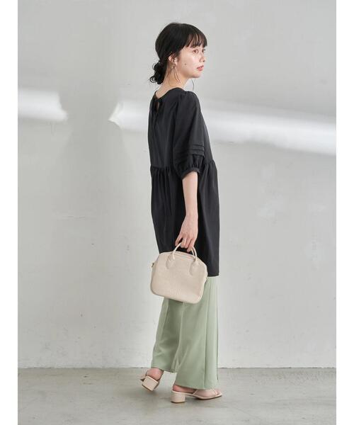 earth music&ecology（アースミュージックアンドエコロジー）の「フロントボタンセミフレアパンツ ＊（その他パンツ・レディース・ブラック/グリーン/ライトベージュ・S/M）」の17枚目の写真