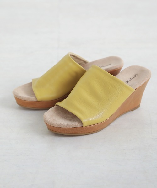 Bou Jeloud（ブージュルード）の「もっちりフィット◆ウェッジサンダル（サンダル・レディース・ブラック/アイボリー/イエロー/ブルー・M/L）」の7枚目の写真