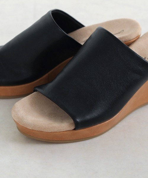 Bou Jeloud（ブージュルード）の「もっちりフィット◆ウェッジサンダル（サンダル・レディース・ブラック/アイボリー/イエロー/ブルー・M/L）」の6枚目の写真