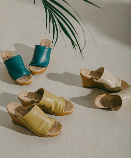 Bou Jeloud（ブージュルード）の「もっちりフィット◆ウェッジサンダル（サンダル・レディース・ブラック/アイボリー/イエロー/ブルー・M/L）」の9枚目の写真