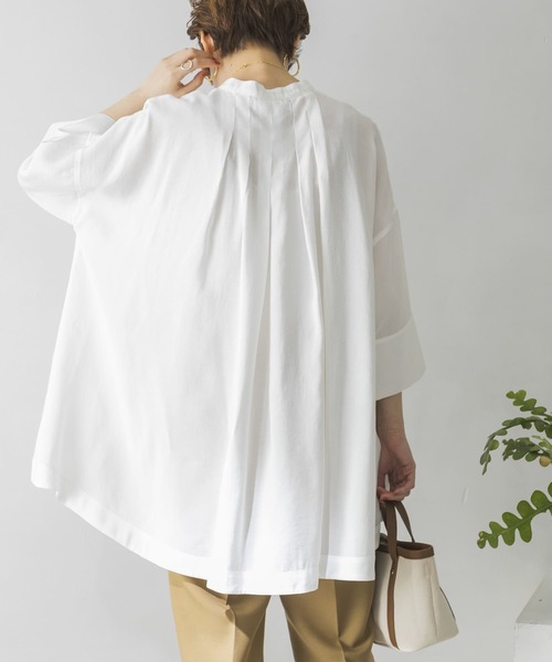 URBAN RESEARCH(アーバンリサーチ)の「フロントデザイン7分袖ドルマンブラウス(Tシャツ/カットソー・レディース・ブラック/オフホワイト・FREE)」の14枚目の写真