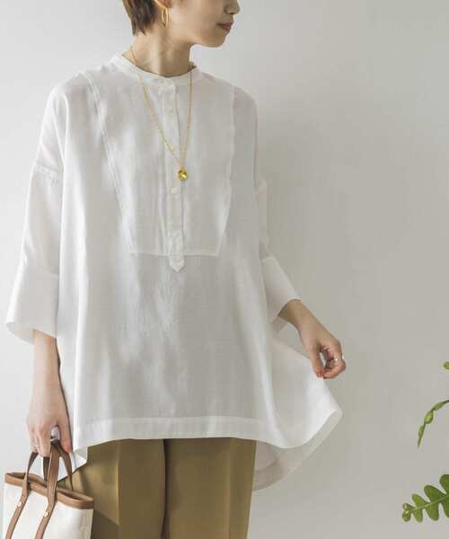 URBAN RESEARCH(アーバンリサーチ)の「フロントデザイン7分袖ドルマンブラウス(Tシャツ/カットソー・レディース・ブラック/オフホワイト・FREE)」の17枚目の写真