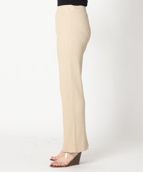 plage（プラージュ）の「【R’IAM】シルクネップリブパンツ◆（その他パンツ・レディース・ナチュラル/ブラウン・36/38）」の13枚目の写真