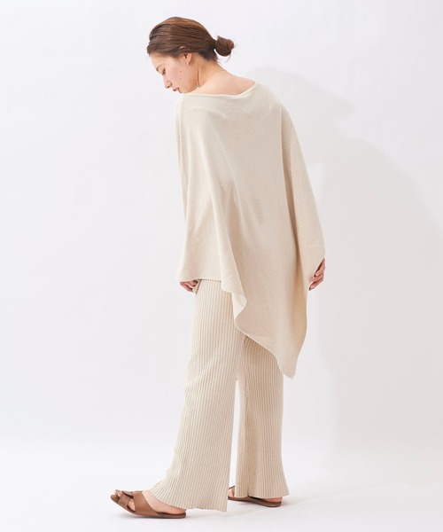 plage（プラージュ）の「【R’IAM】シルクネップリブパンツ◆（その他パンツ・レディース・ナチュラル/ブラウン・36/38）」の10枚目の写真