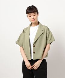 earth music&ecology | 開襟ショートシャツジャケット　＊＊(シャツ/ブラウス)