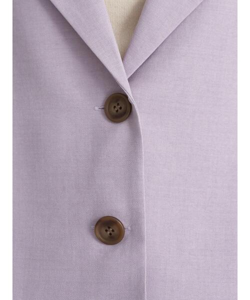 earth music&ecology（アースミュージックアンドエコロジー）の「開襟ショートシャツジャケット　＊（シャツ/ブラウス・レディース・グリーン/ラベンダー/ライトベージュ・FREE）」の19枚目の写真