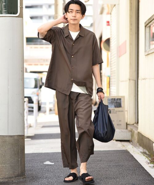 おしゃれ リラックス シャツ パンツ セット THE CASUAL｜【セットアップ 3点セット】防シワ接触冷感