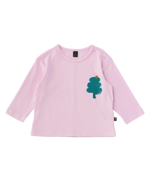 moimoln（モイモルン）の「クリップグラウンカットソー（Tシャツ/カットソー・キッズ・ライム/アイボリー/ライトパープル・110cm/130cm/90cm/100cm/120cm）」の3枚目の写真