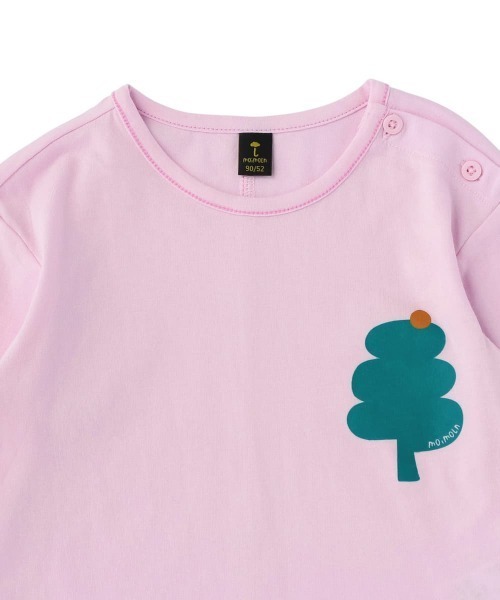 moimoln（モイモルン）の「クリップグラウンカットソー（Tシャツ/カットソー・キッズ・ライム/アイボリー/ライトパープル・110cm/130cm/90cm/100cm/120cm）」の6枚目の写真