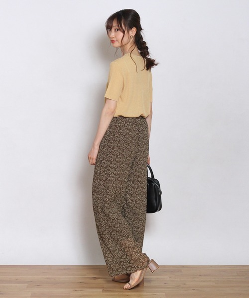 Crisp（クリスプ）の「フラワークレープシアーパンツ（その他パンツ・レディース・アイボリー/ダークブラウン・FREE）」の13枚目の写真