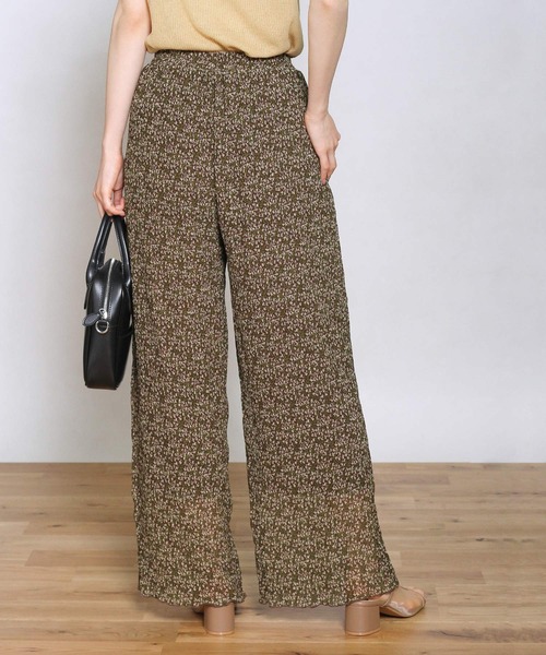 Crisp（クリスプ）の「フラワークレープシアーパンツ（その他パンツ・レディース・アイボリー/ダークブラウン・FREE）」の14枚目の写真