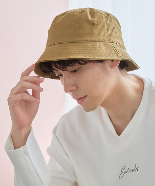 LAKOLE（ラコレ）の「ツイルバケットハット / 943306（ハット・メンズ・ライトグレー/ブラック/ベージュ/オフホワイト/グリーン/ネイビー/ライトブルー/グレー/カーキ/ブルー/キャメル・9）」の11枚目の写真