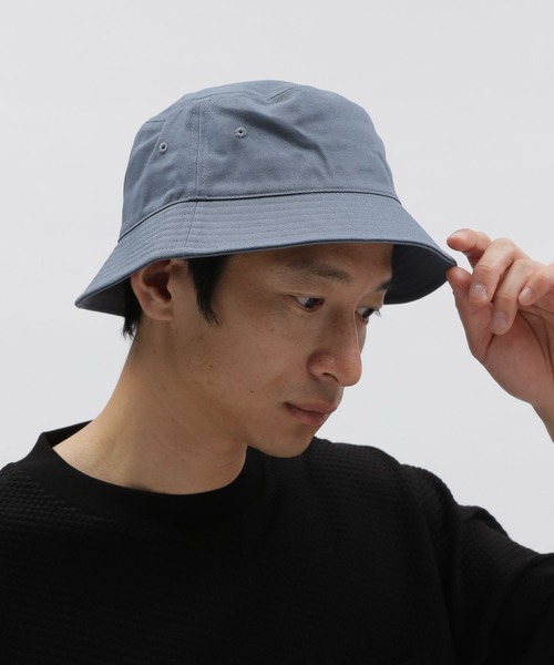 LAKOLE（ラコレ）の「ツイルバケットハット / 943306（ハット・メンズ・ライトグレー/ブラック/ベージュ/オフホワイト/グリーン/ネイビー/ライトブルー/グレー/カーキ/ブルー/キャメル・9）」の9枚目の写真